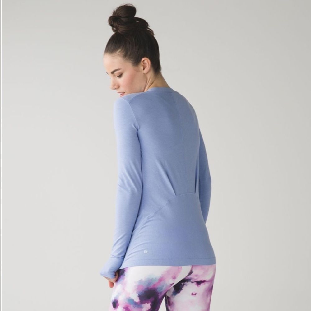 Lululemon Let Be Long Sleeve Tee Wee Stripe Lullaby Cool Breeze 6